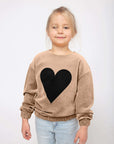 Black Heart Kids Logo Velour Sweatshirt