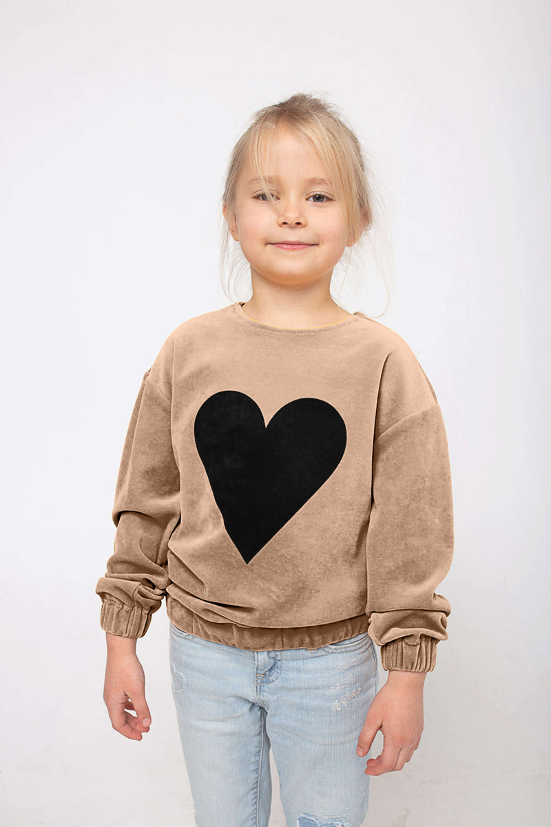 the Virgins ♡heart logo velvet sweat heart logo velvet sweat | the Virgins