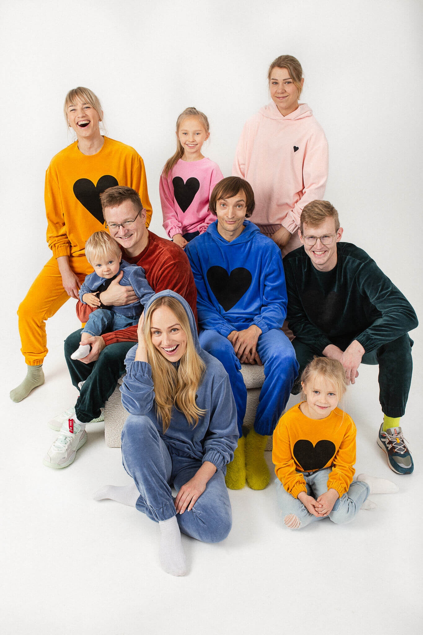 Black Heart Kids Logo Velour Sweatshirt