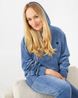 Black Heart Velour Hoodie