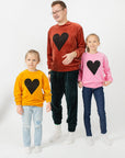 Black Heart Kids Logo Velour Sweatshirt