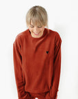 Black Heart Velour Sweatshirt