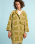 Longing For Sleep by Marit Ilison Unique Upcycled Wool Olive Coat