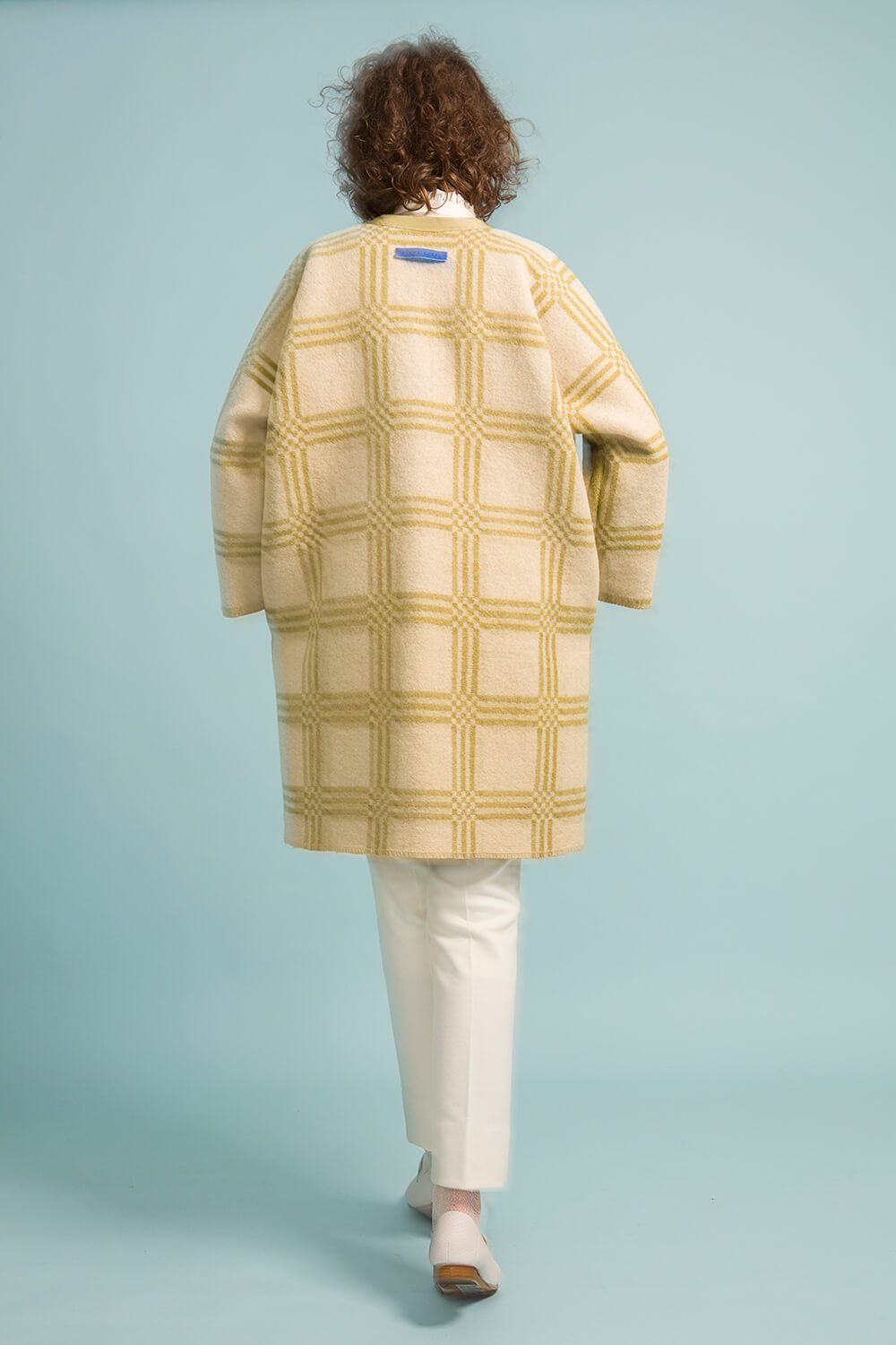 Longing For Sleep by Marit Ilison Unique Upcycled Wool Olive Coat