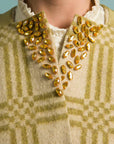 Longing For Sleep by Marit Ilison Unique Upcycled Wool Olive Coat