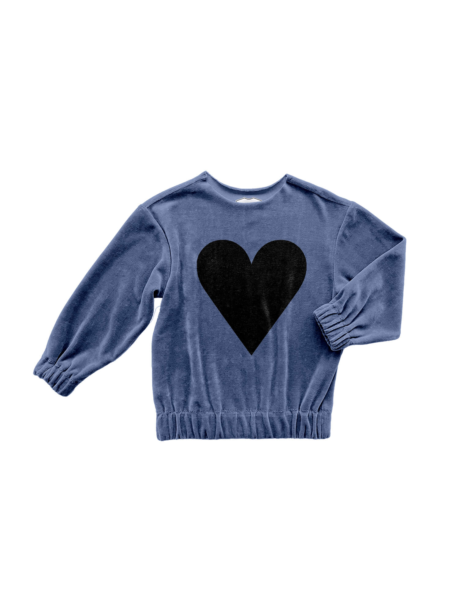 Black Heart Kids Logo Velour Sweatshirt