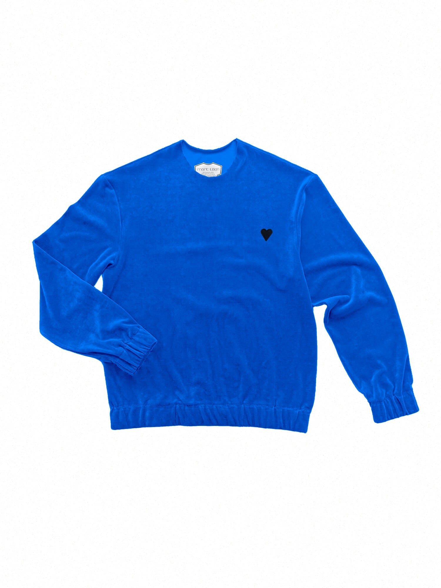 Black Heart Velour Sweatshirt