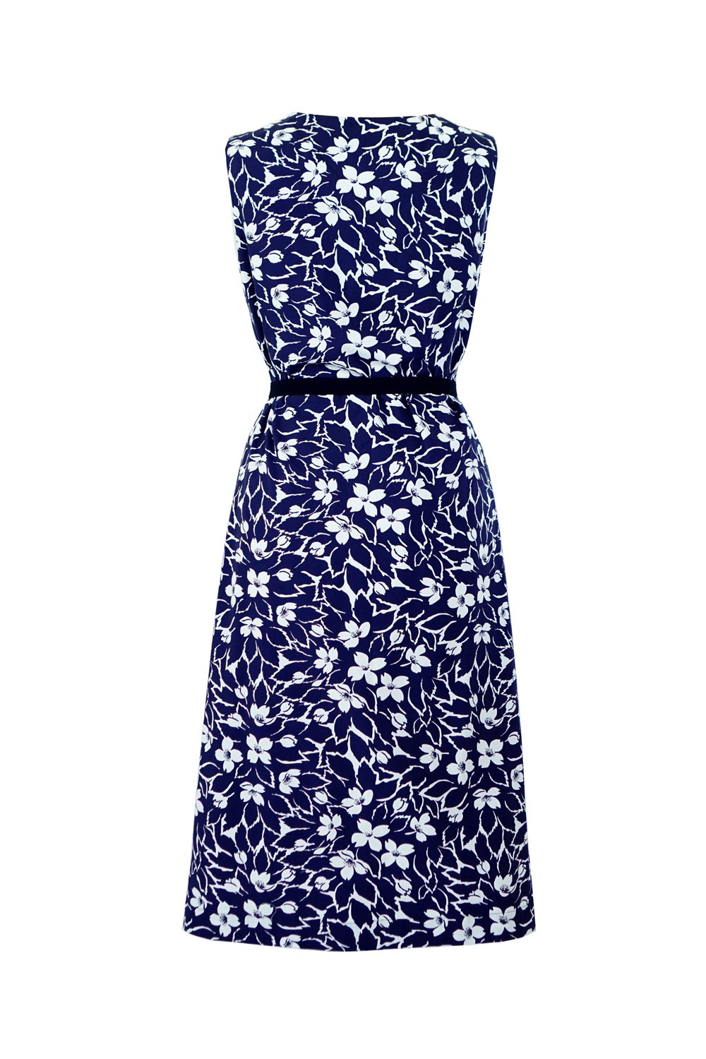 Vintage Chintz by Marit Ilison Anemone Sleevless Cotton Smock Dress Back