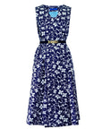 Vintage Chintz by Marit Ilison Anemone Sleevless Cotton Smock Dress Front