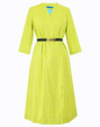 Cotton Smock Dress Pin Dot