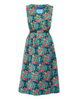 Vintage Chintz by Marit Ilison Strawberries Sleevless Cotton Smock Dress Back
