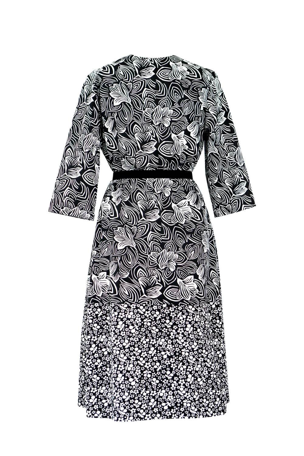 Multi Print Cotton Smock Dress Vintage Magnolia