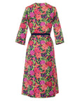 Vintage Chintz by Marit Ilison Vintage Peonies Cotton Smock Dress Back