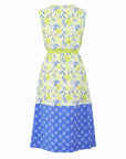 Cotton Smock Dress Yellow Tulips Dancing Dots