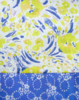 Cotton Smock Dress Yellow Tulips Dancing Dots