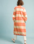 Longing For Sleep by Marit Ilison Upcycled Unique Wool Olive Peach Coat 