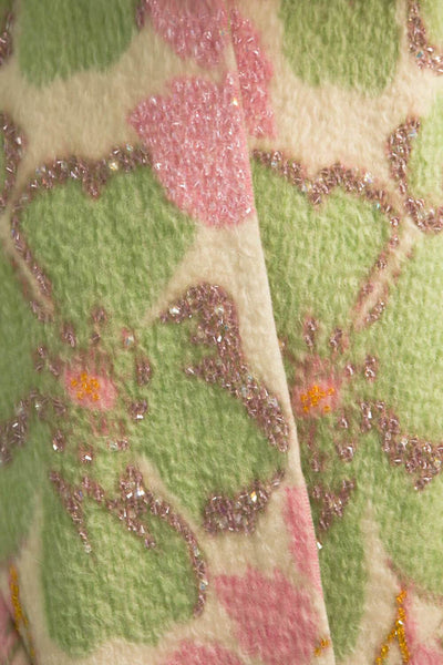 Longing For Sleep by Marit Ilison Unique Upcycled Wool Pastel Coat #49 Fabric