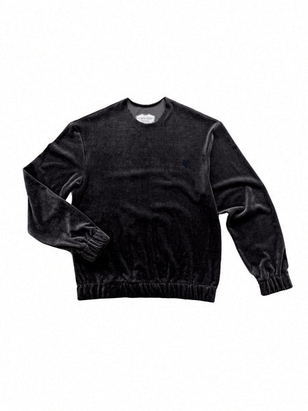Black Heart Velour Sweatshirt