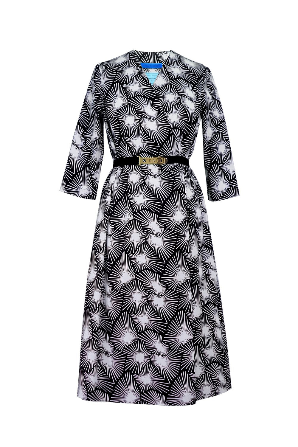 Vintage Chintz by Marit Ilison Fireworks Cotton Smock Dress Front